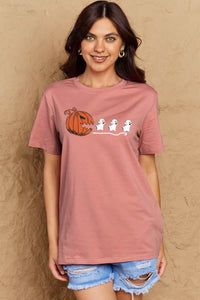 Thumbnail for Simply Love Full Size Jack-O'-Lantern Graphic Cotton T-Shirt