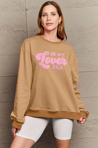 Thumbnail for Simply Love Full Size IN MY LOVER ERA Round Neck Sweatshirt