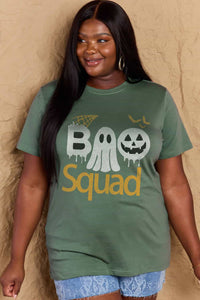 Thumbnail for Simply Love Full Size BOO SQUAD Graphic Cotton T-Shirt