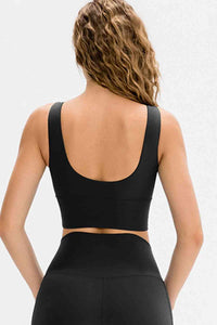 Thumbnail for Scoop Neck Long Sports Bra