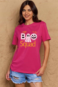 Thumbnail for Simply Love Full Size BOO SQUAD Graphic Cotton T-Shirt