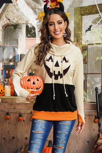 Thumbnail for Long Sleeve Jack-O'-Lantern Graphic Sweatshirt