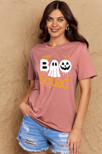 Thumbnail for Simply Love Full Size BOO SQUAD Graphic Cotton T-Shirt