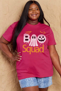 Thumbnail for Simply Love Full Size BOO SQUAD Graphic Cotton T-Shirt