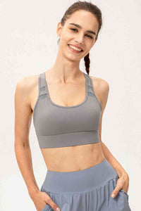 Thumbnail for Scoop Neck Long Sports Bra