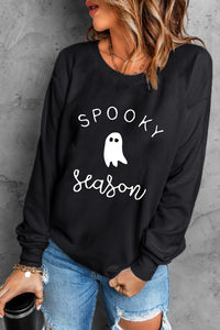 Thumbnail for Round Neck Long Sleeve SPOOKY SEASON Graphic Sweatshirt