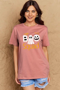 Thumbnail for Simply Love Full Size BOO SQUAD Graphic Cotton T-Shirt