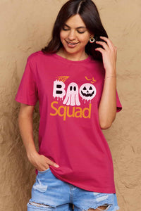 Thumbnail for Simply Love Full Size BOO SQUAD Graphic Cotton T-Shirt