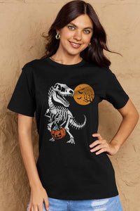 Thumbnail for Simply Love Full Size Dinosaur Skeleton Graphic Cotton T-Shirt