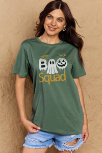 Thumbnail for Simply Love Full Size BOO SQUAD Graphic Cotton T-Shirt