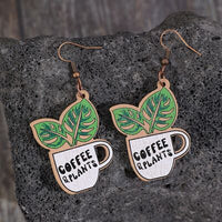 Thumbnail for Wooden Alloy Dangle Earrings