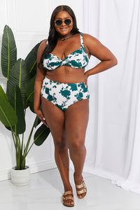 Thumbnail for Marina West Swim Take A Dip Twist High-Rise Bikini in Forest