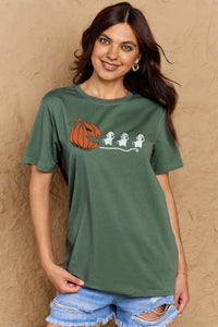 Thumbnail for Simply Love Full Size Jack-O'-Lantern Graphic Cotton T-Shirt