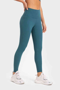 Thumbnail for Highly Stretchy Wide Waistband Yoga Leggings