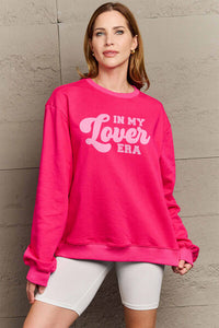 Thumbnail for Simply Love Full Size IN MY LOVER ERA Round Neck Sweatshirt