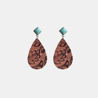 Thumbnail for Artificial Turquoise Teardrop Earrings