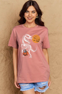 Thumbnail for Simply Love Full Size Dinosaur Skeleton Graphic Cotton T-Shirt