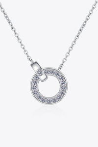 Thumbnail for Moissanite Pendant Rhodium-Plated Necklace