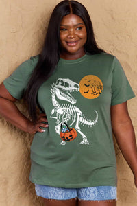 Thumbnail for Simply Love Full Size Dinosaur Skeleton Graphic Cotton T-Shirt