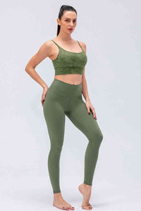 Thumbnail for Wide Waistband Slim Fit Active Leggings