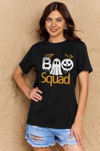 Thumbnail for Simply Love Full Size BOO SQUAD Graphic Cotton T-Shirt