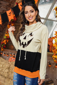 Thumbnail for Long Sleeve Jack-O'-Lantern Graphic Sweatshirt