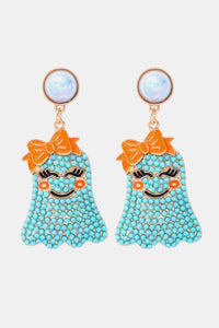 Thumbnail for Smiling Ghost Shape Synthetic Pearl Earrings