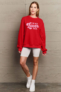 Thumbnail for Simply Love Full Size IN MY LOVER ERA Round Neck Sweatshirt