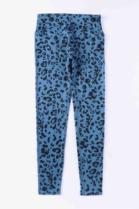 Thumbnail for Leopard Print Wide Waistband Leggings