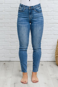 Thumbnail for Becca Hi-Waisted Embroidered Pocket Relaxed Jeans