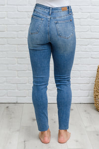 Thumbnail for Becca Hi-Waisted Embroidered Pocket Relaxed Jeans