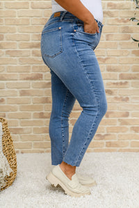 Thumbnail for Becca Hi-Waisted Embroidered Pocket Relaxed Jeans