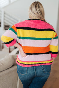 Thumbnail for Bright Side Striped Sweater