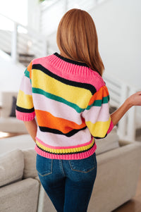 Thumbnail for Bright Side Striped Sweater