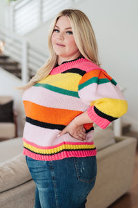 Thumbnail for Bright Side Striped Sweater