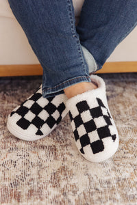 Thumbnail for Checked Out Slippers in Black