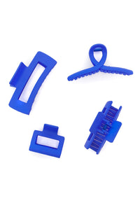 Thumbnail for Claw Clip Set of 4 in Royal Blue