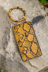 Thumbnail for Clear Break Snakeskin Clutch