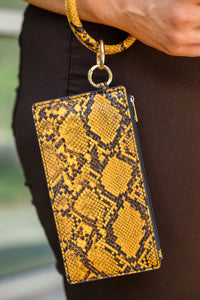 Thumbnail for Clear Break Snakeskin Clutch