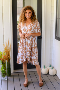 Thumbnail for Conversation Starter Floral Faux Wrap Dress