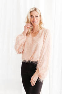 Thumbnail for Express Yourself Top in Peach