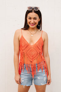 Thumbnail for Festival Fringe Tank in Orange