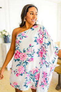 Thumbnail for Forever Smitten Floral One Shoulder Dress