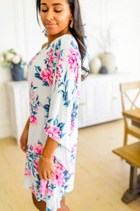 Thumbnail for Forever Smitten Floral One Shoulder Dress