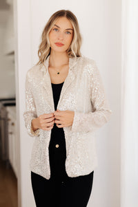 Thumbnail for I Know You're Busy Sequin Blazer