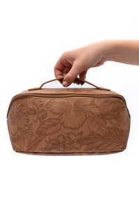 Thumbnail for Life In Luxury Large Capacity Cosmetic Bag in Tan