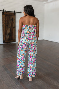 Thumbnail for Life of the Party Floral Jumpsuit in Green