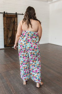 Thumbnail for Life of the Party Floral Jumpsuit in Green