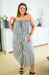 Thumbnail for Modern Stripes Sleeveless Jumpsuit