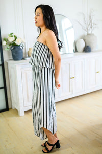 Thumbnail for Modern Stripes Sleeveless Jumpsuit